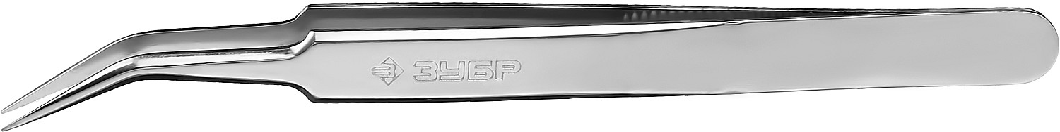 Антимагнитный пинцет ЗУБР 110 мм, изогнутый