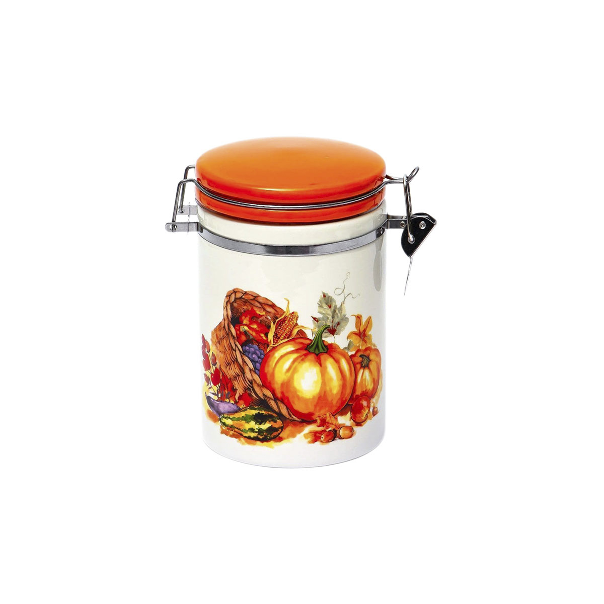 Банка для сыпучих продуктов с клипсой "тыква" 850 мл (1/24) "elrington" 110-07080