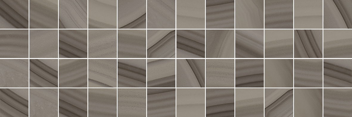 Agat декор мозаичный кофейный 20x60