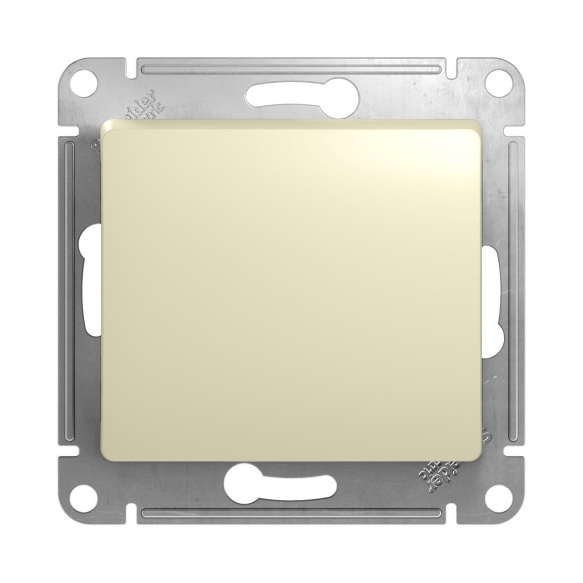 Выключатель "glossa" 1 кл. (механизм) 10а, бежевый (1/20/160) "schneider"