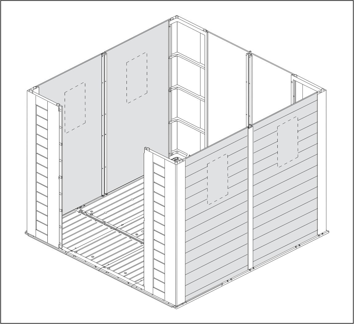 Сарай "Фактор 8х8" (размеры 248 х 255 )