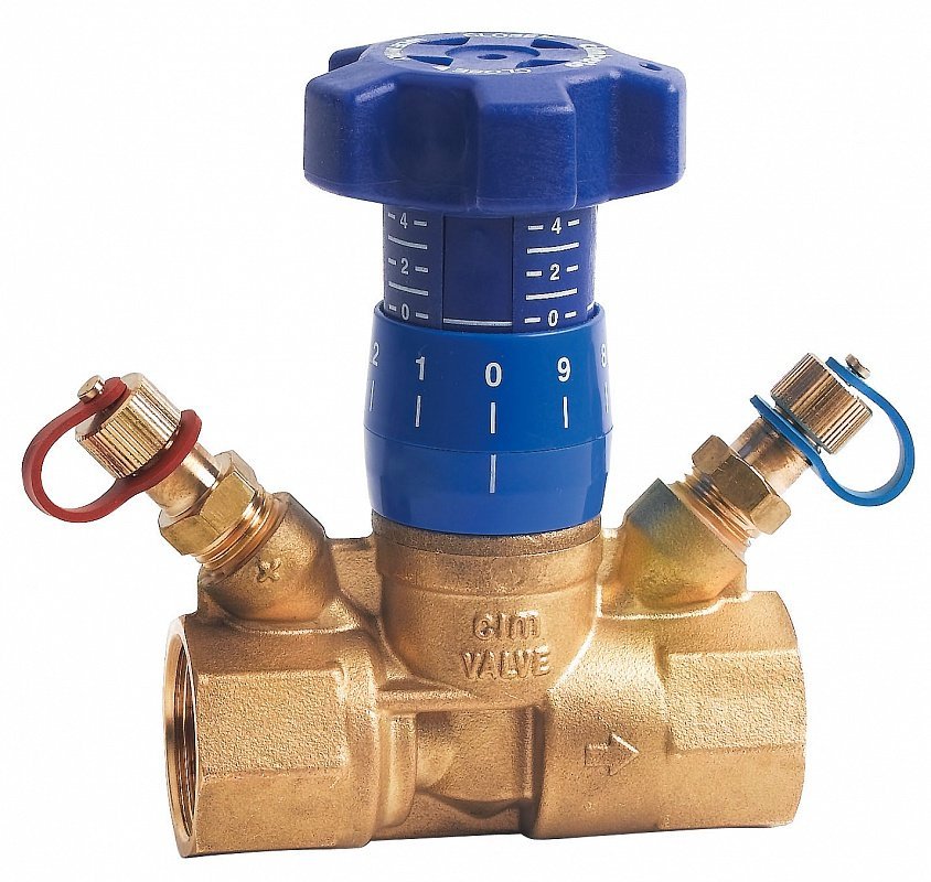 Клапан балансировочный CIM 787OT ручной 3/4" В / DN 20, с фиксацией настройки Kvs2,8м3/час