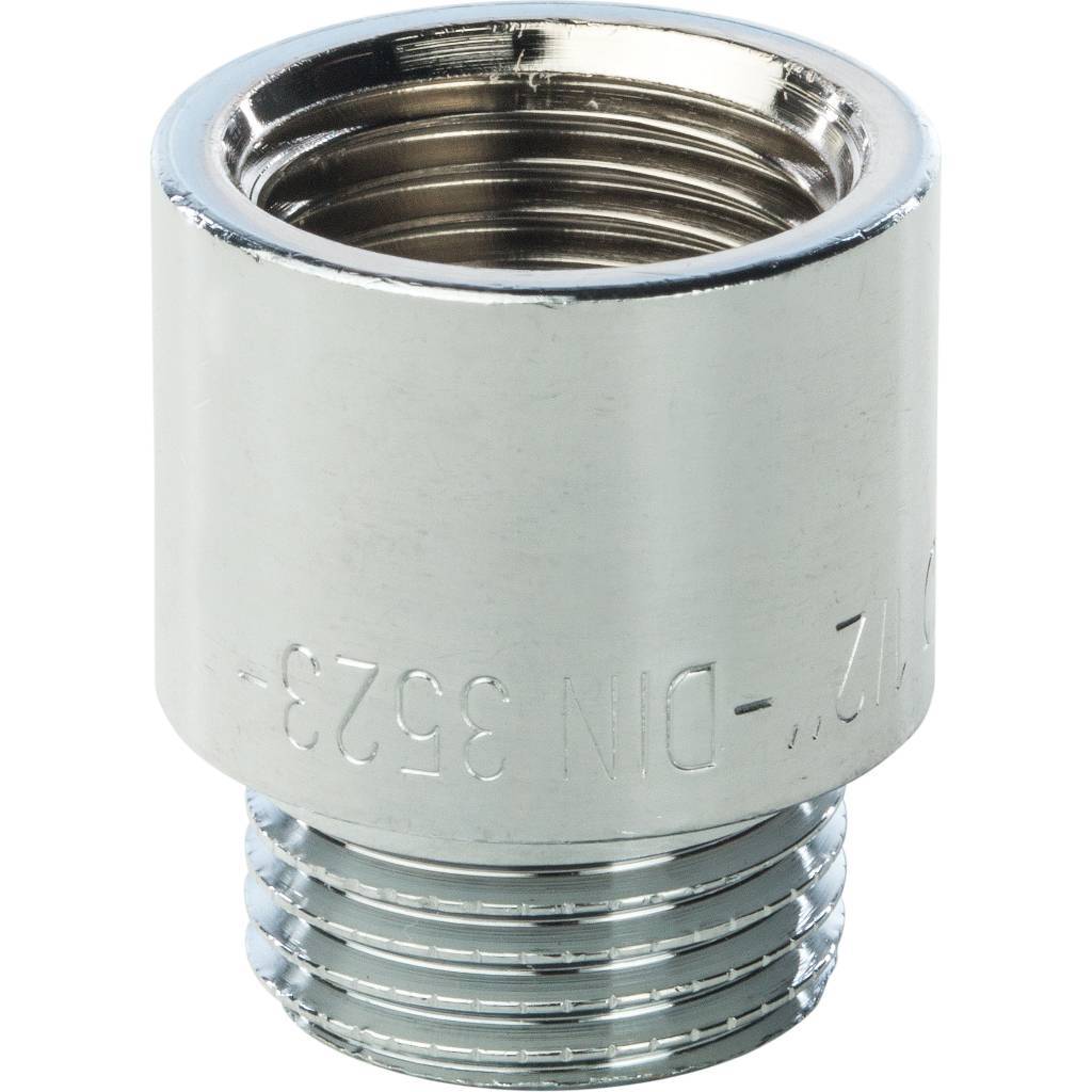 Удлинитель резьбовой ВН 1/2" x 20 мм хром STOUT