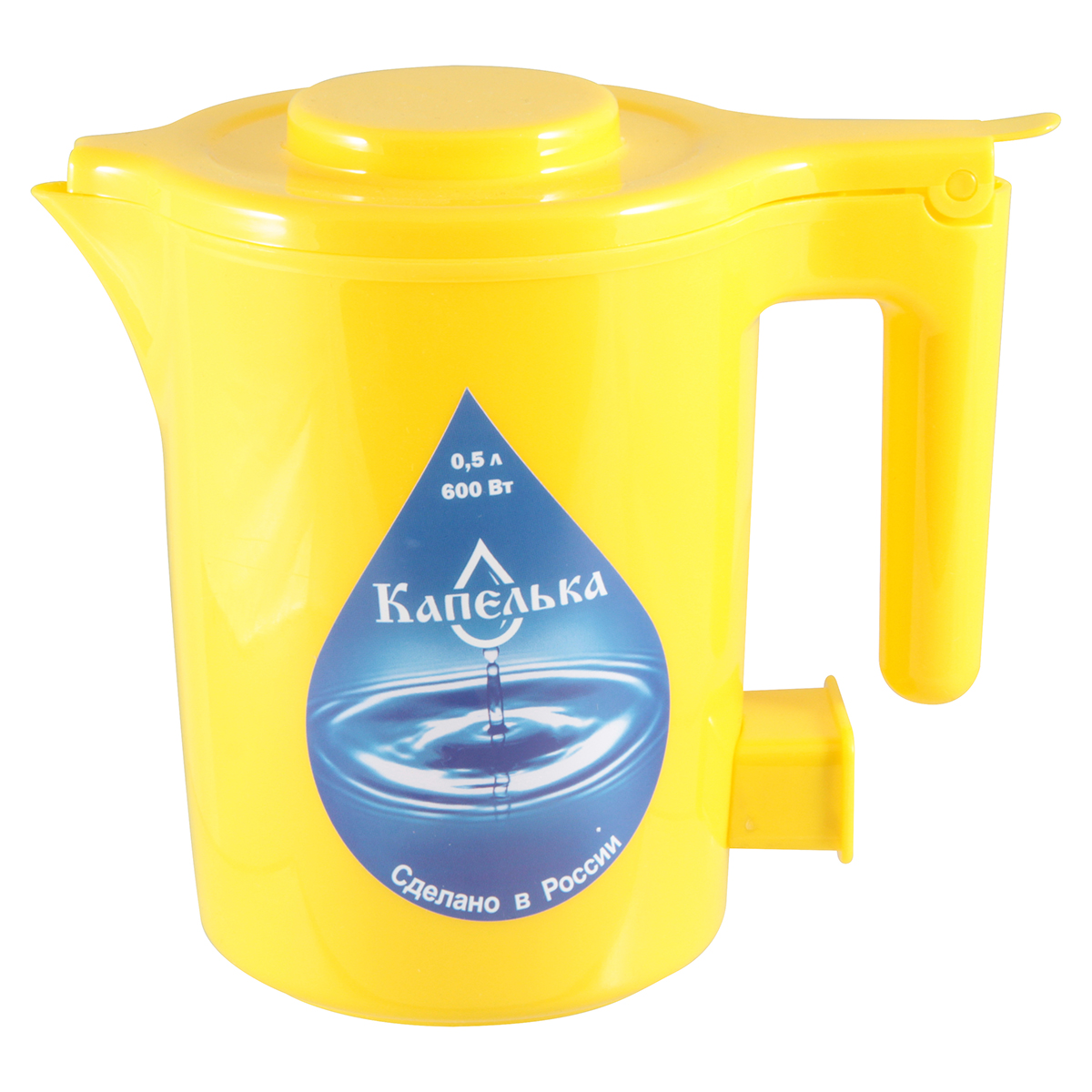 Чайник электр. "капелька" 0,5 л  600 вт (1/32) желтый
