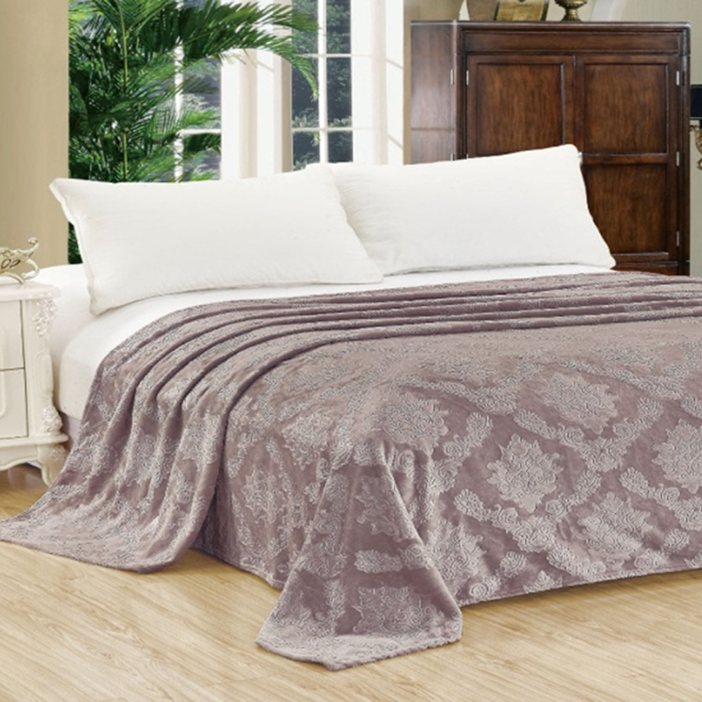 Плед велсофт "парма 096" 150*200 см (бежевый) (1) амавес-текстиль