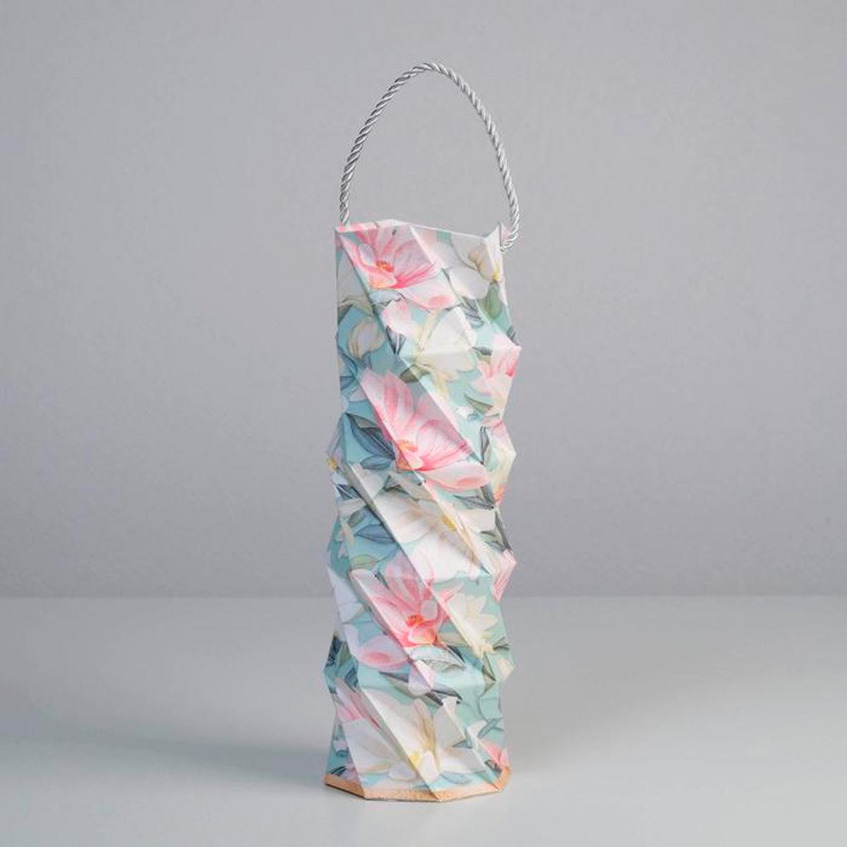 Пакет подарочный под бутылку "от всего сердца" 37,5*11*9 см (1/3/210) "дарите счастье" 5352456