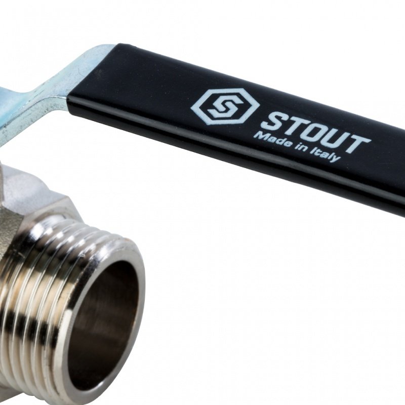 Кран шаровый STOUT НН 1" полнопроходной, рычаг