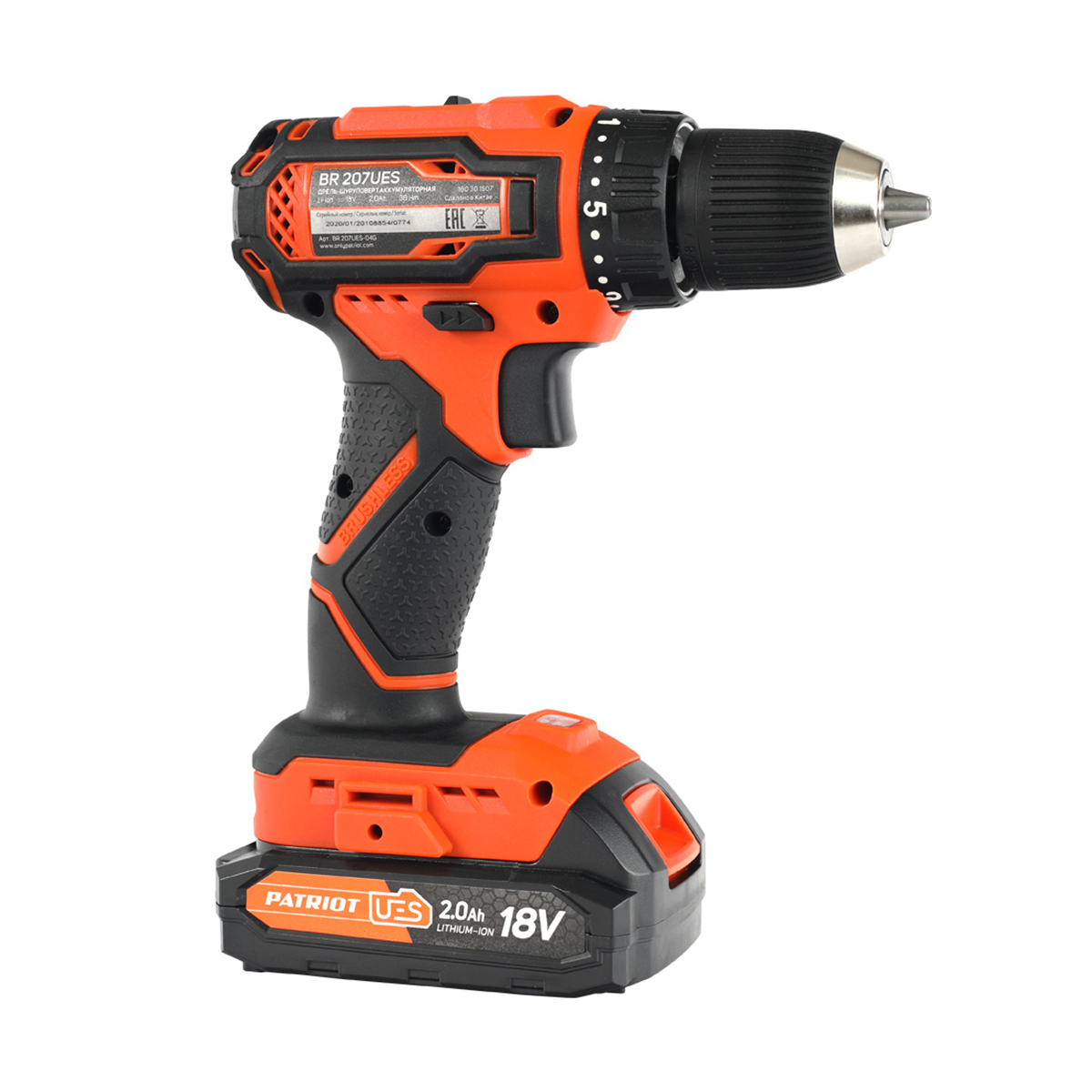 Дрель-шуруповерт аккум. br 207ues (1/10) "patriot" 180301507