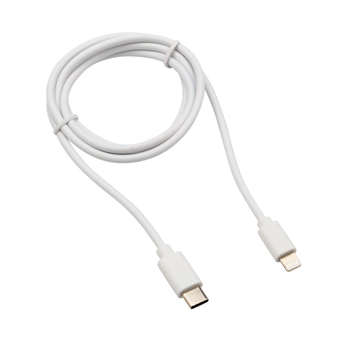 Кабель type-c-lightning 1 м пвх (белый) (1/10/100) "rexant" 18-1898