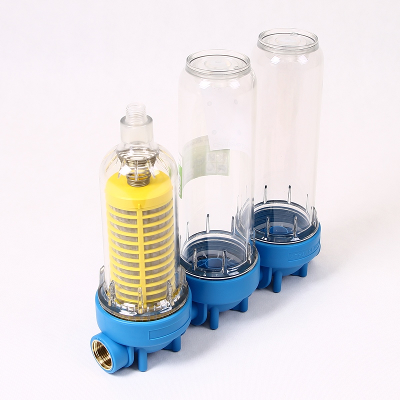 Колба для фильтра тройная HYDRA 3P 10" ATLAS FILTRI 1" с промывным фильтром