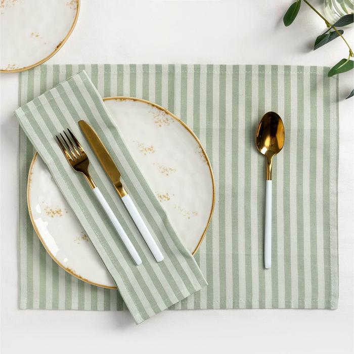 Салфетки столовые "этель" 45*35 см набор 2 шт. (мятный) (1/150) 6582119