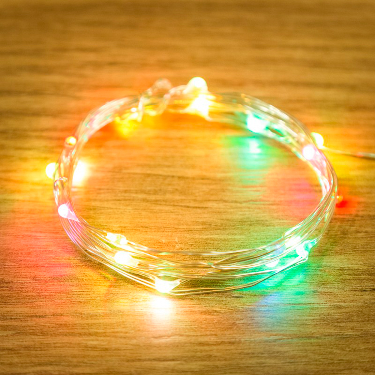 Электрогирлянда "роса" 2 м, 20 разноцв. ламп (1/250) "neon-night" 315-959