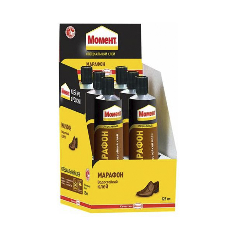 Клей момент марафон 125 мл в шоу-боксе (6/48)  хенкель