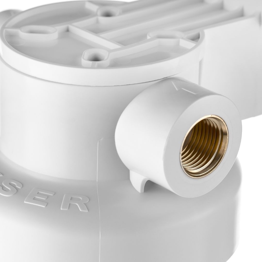 Корпус Гейзер Базис 10" 3/4 матовый для холодной воды, с латунными вставками