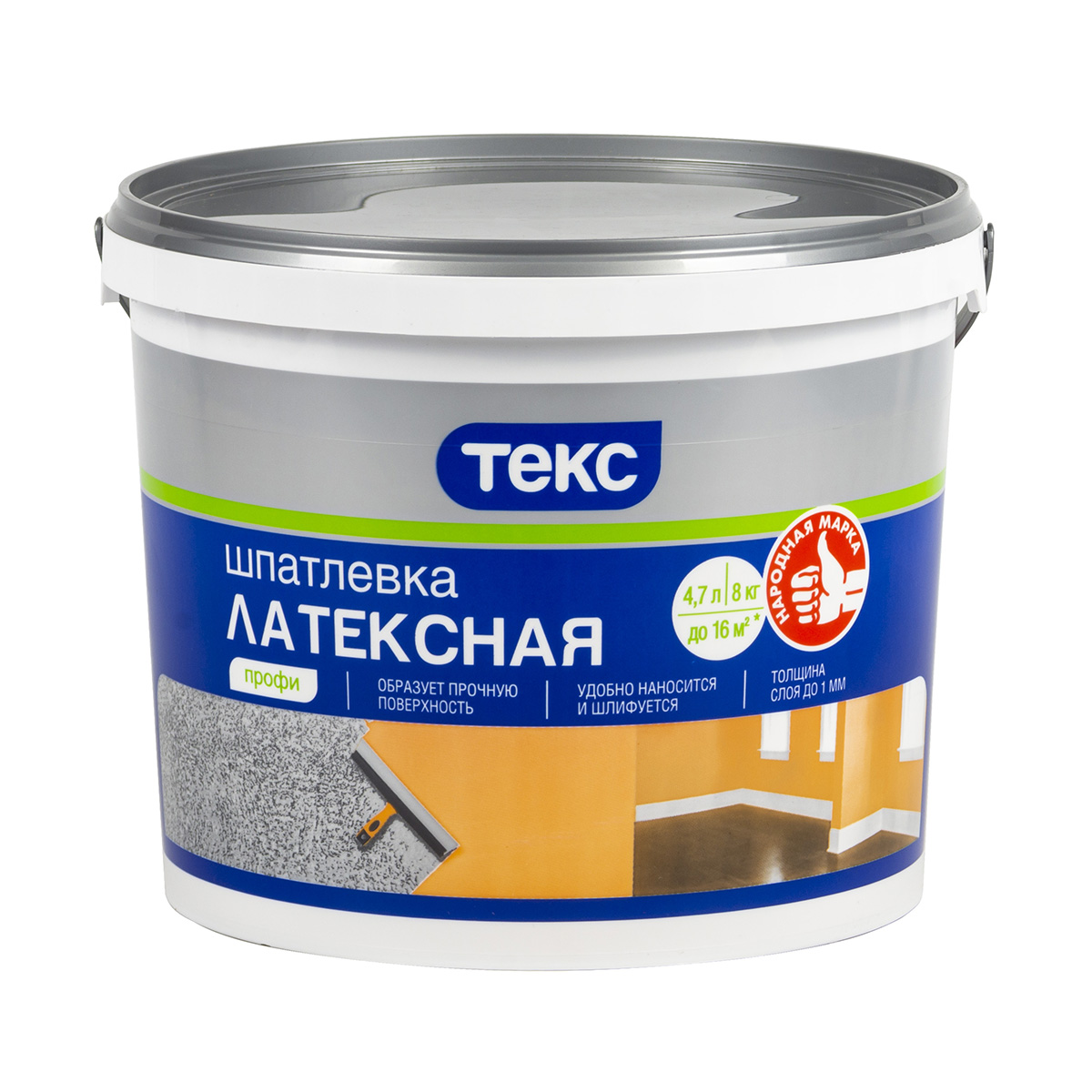 Шпатлевка латексная "профи"  8 кг (1/72) текс