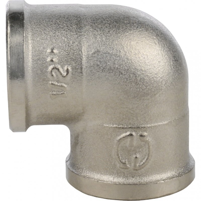 Угол резьбовой ВР 1/2" никель STOUT