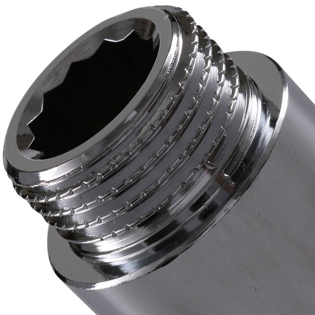 Удлинитель резьбовой 1/2" x 40 мм НР-ВР хромированный TIEMME