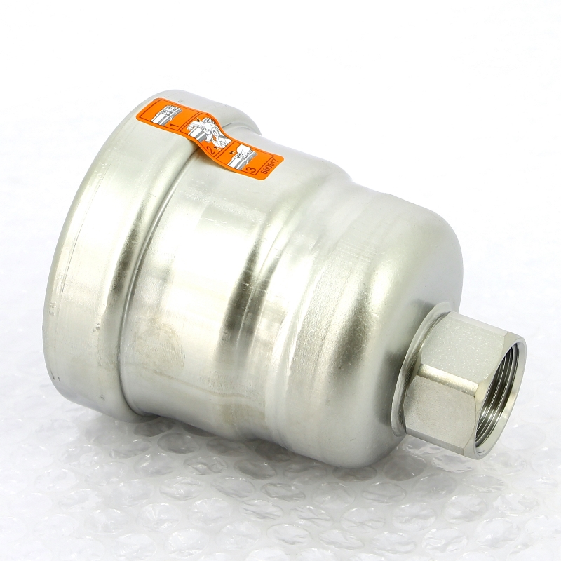 Заглушка пресс-В 64x3/4" с дренажным отверстием нержавеющая сталь Sanpress Inox VIEGA