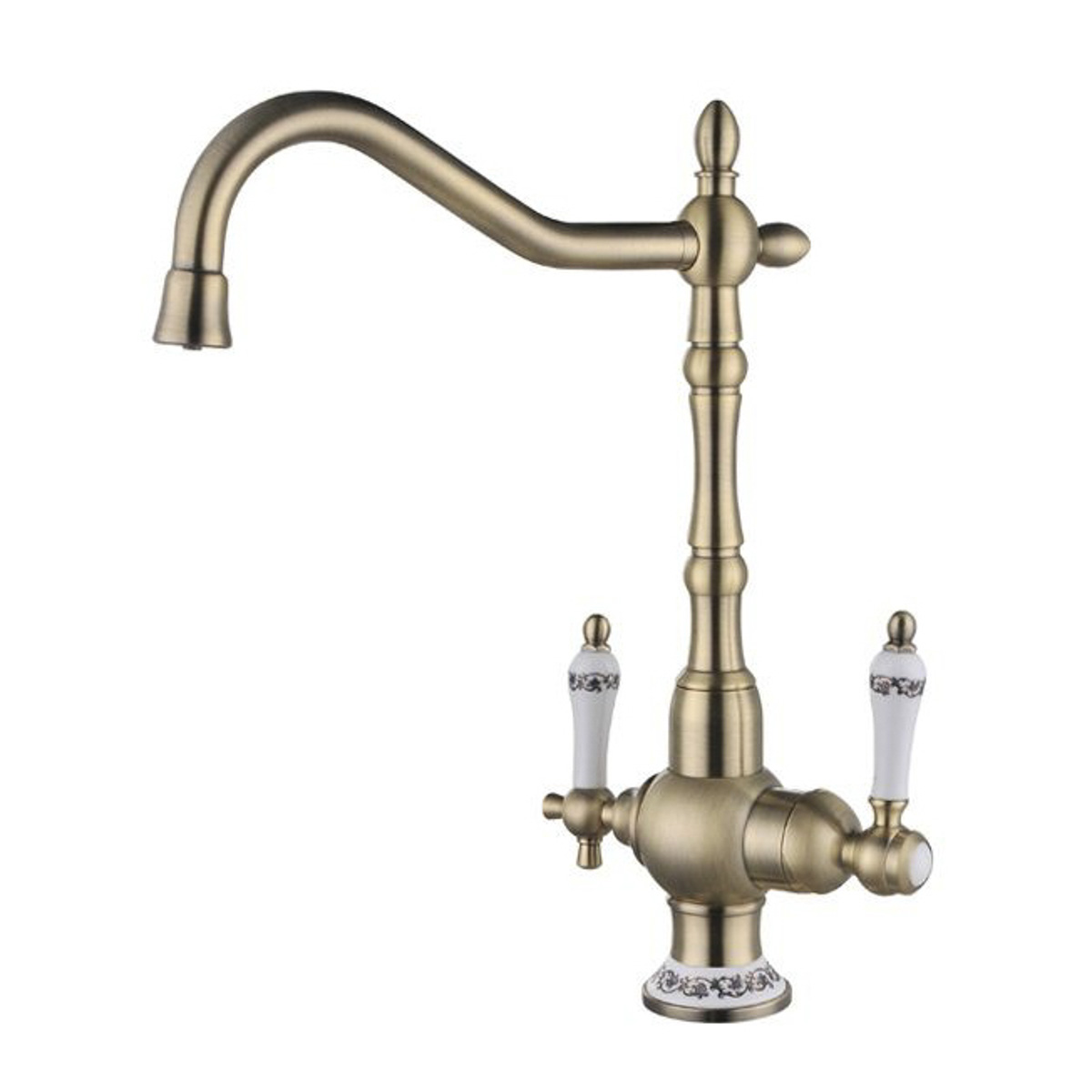 Смеситель для кухни с подключ. к фильтру питьев. воды zr 336 yf-50 br "zorg"