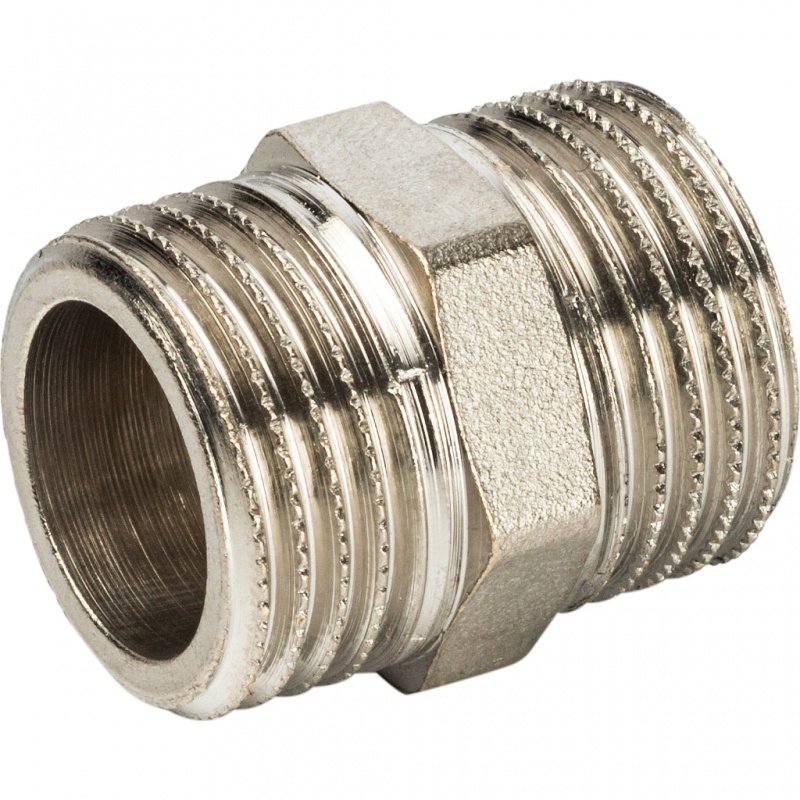 Ниппель НР 1/2" никель STOUT