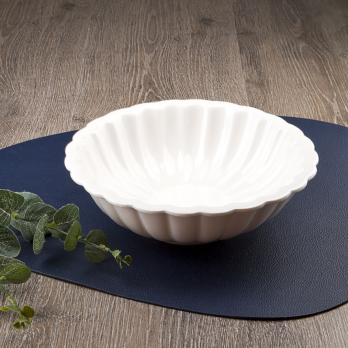 Салатник "маршмеллоу" 23*23*6,8 см, 1,1 л, фарфор (1/5/30) "nouvelle home" 0530185