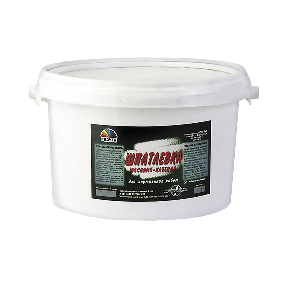 Шпатлевка масляно-клеевая  3,5 кг (1) "магия радуги"