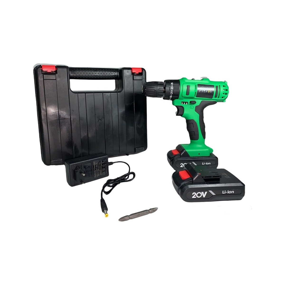 Дрель-шуруповерт ударн. аккум. crusher 21-li (аккум. 2 шт.) (1) "zitrek" 063-4055