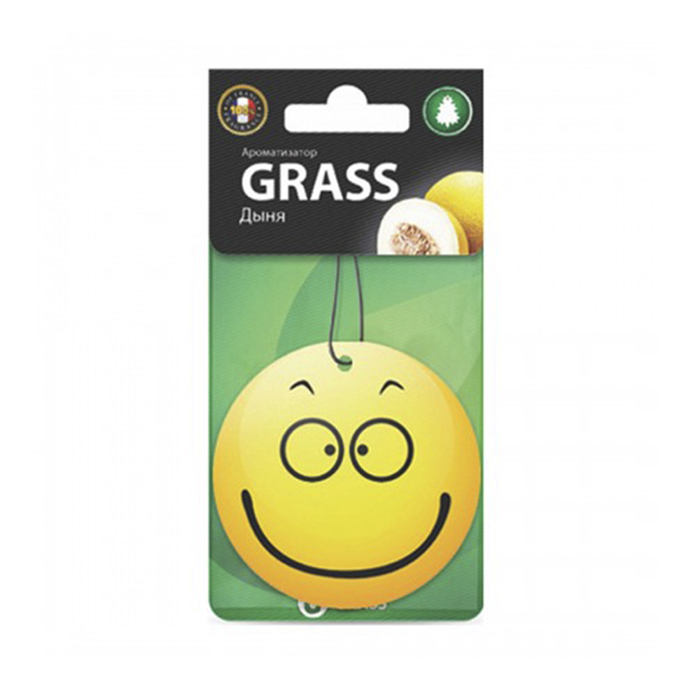 Ароматизатор картон. "smile" (дыня) (10/50) "grass"