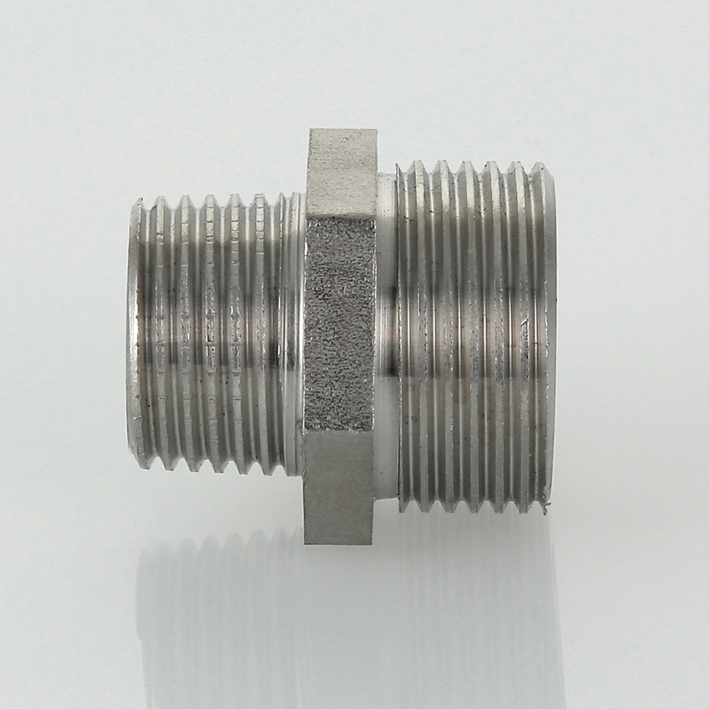 Ниппель переходной резьбовой 1/2" х 3/4" (НР) из нерж. стали VALTEC (VTi.580.I.0504)