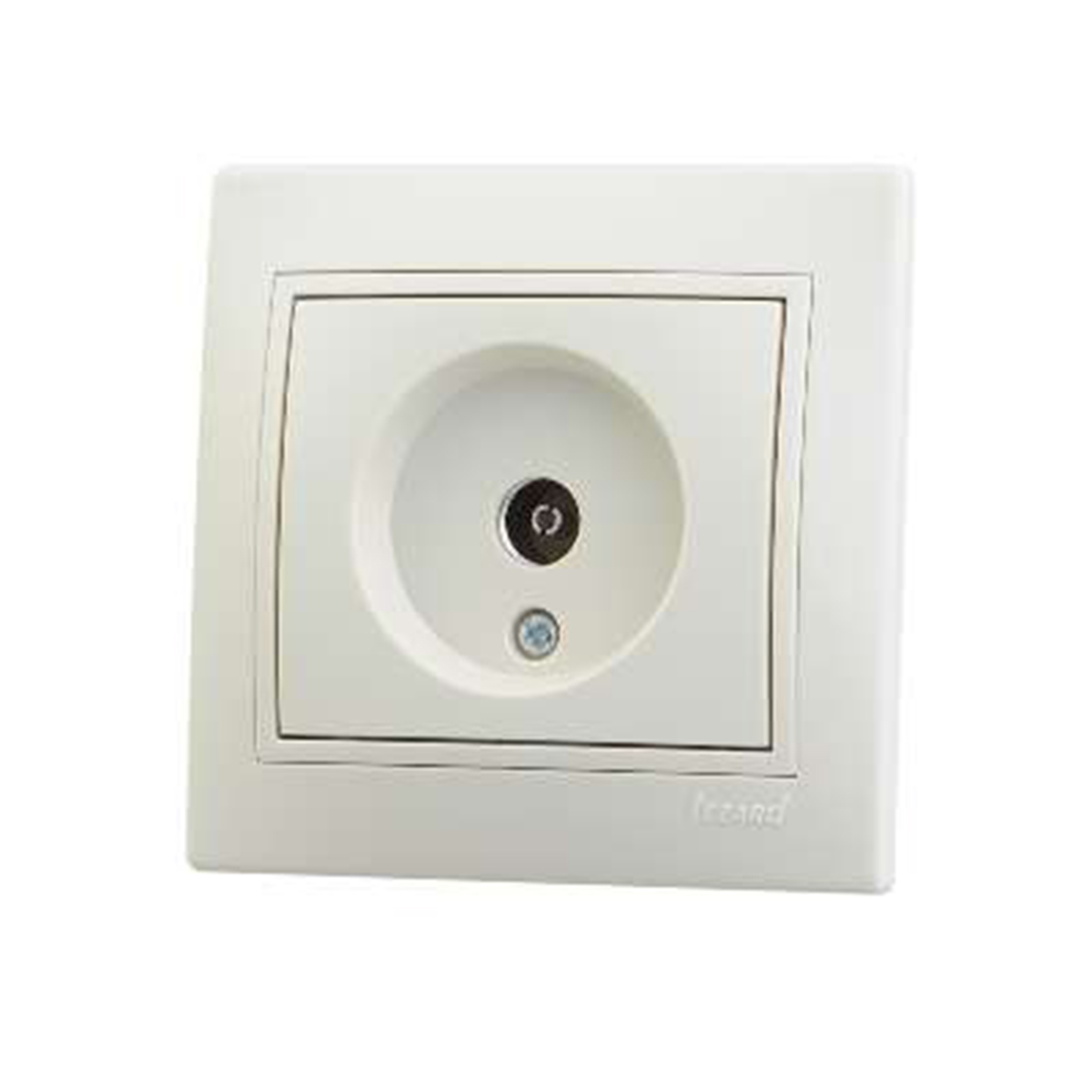 Розетка телевизионная "mira" оконечная, кремовый (1/10/120) "lezard" 701-0303-130