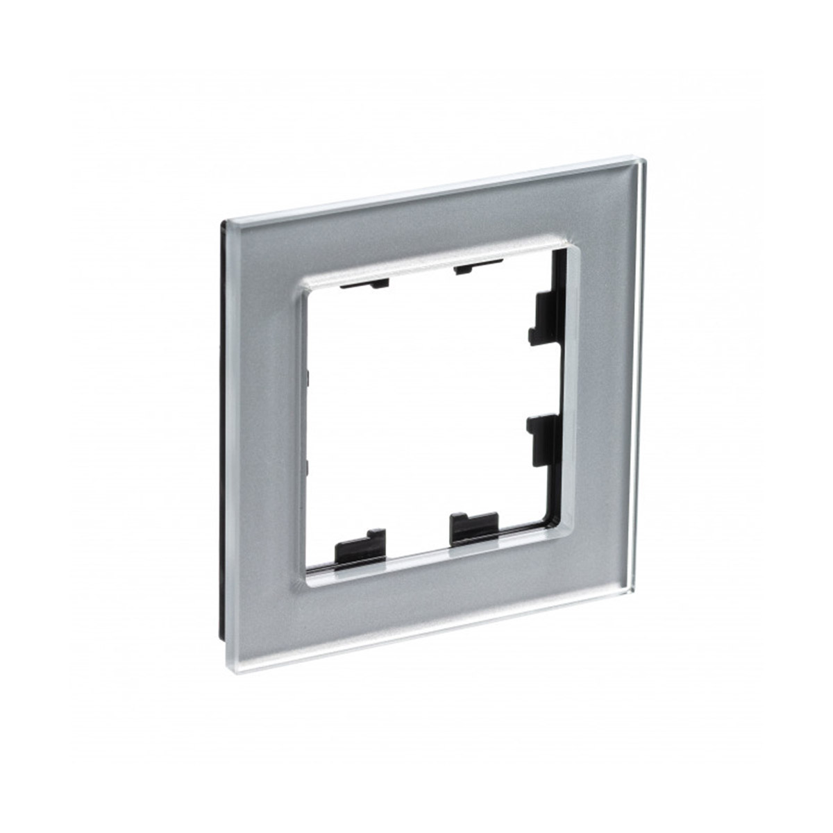 Рамка "atlasdesign nature" 1 местн. универс., стекло, алюминий (1/15/30) "schneider"