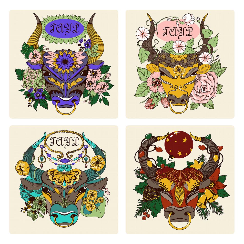 Подставка под горячее дерев. "бык гаур" 14*14 см (8/120) "мультидом"  мт88-373