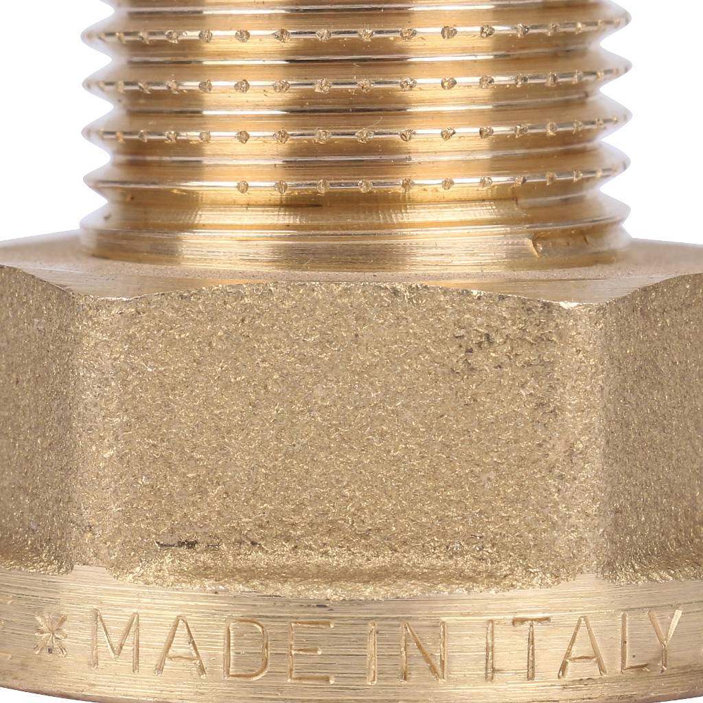 Переходник резьбовой ВН 3/4" x 1/2" латунь TIEMME