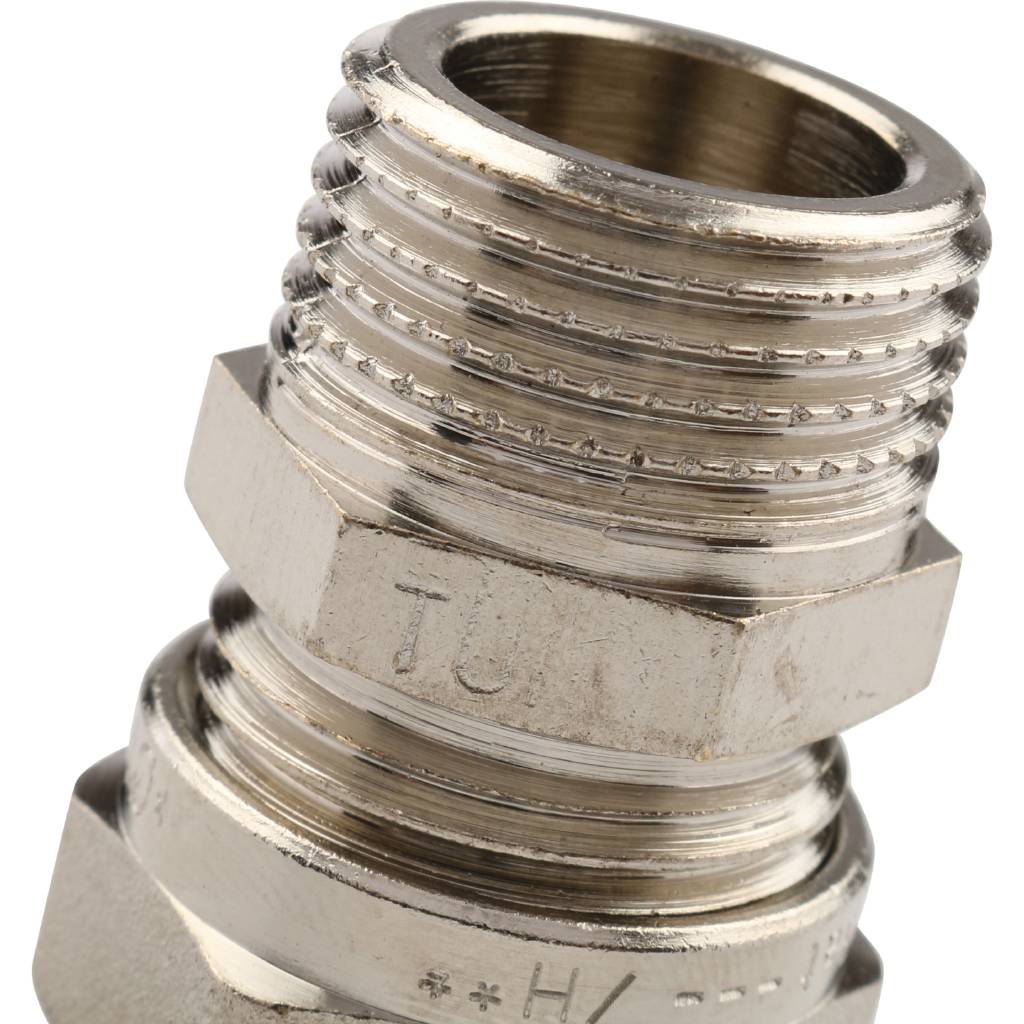 Обжимная муфта НР 16 х 1/2" TIEMME для металлопластиковых труб