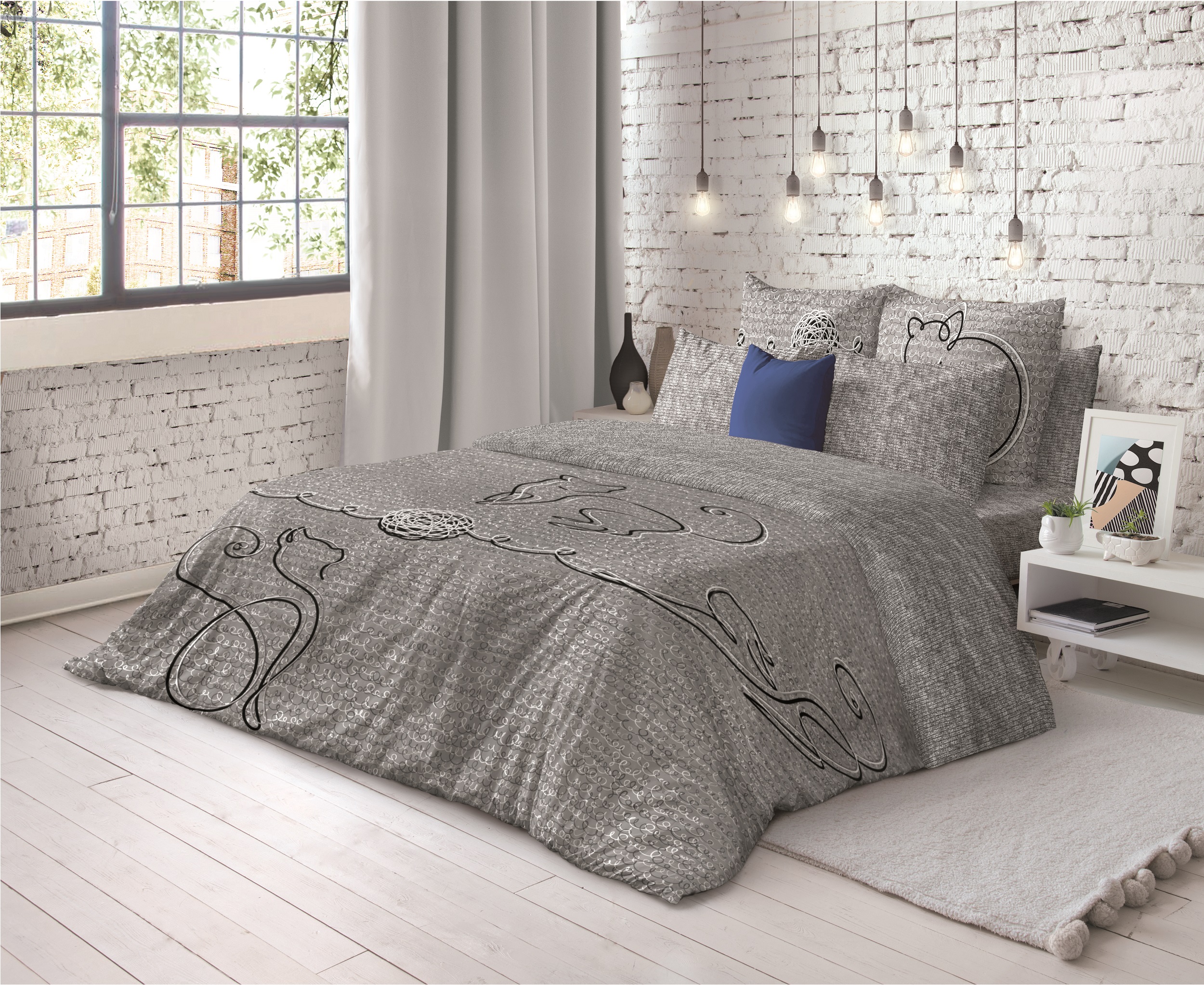 Постельное белье "волшебная ночь" line евро (ранфорс) (1)