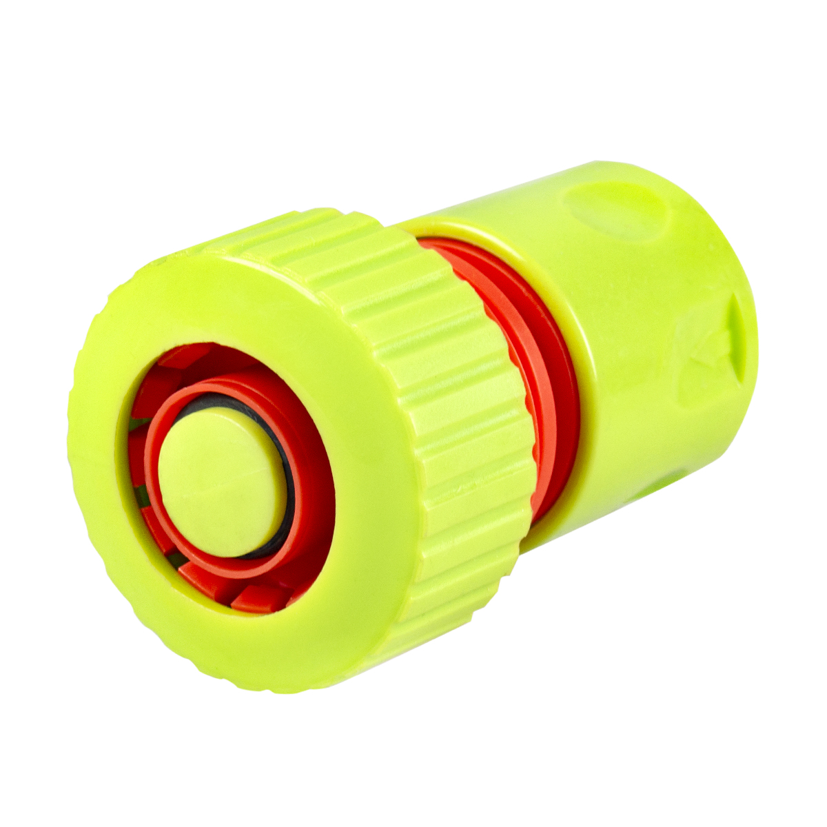 Соединитель для шлангов 3/4" пласт. с автостопом (20/200) "feona" 003-2402