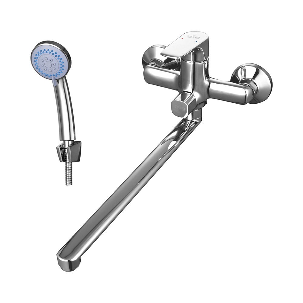 Смеситель для ванн  rs31-32 длинный плоский излив (1/12) "rossinka"