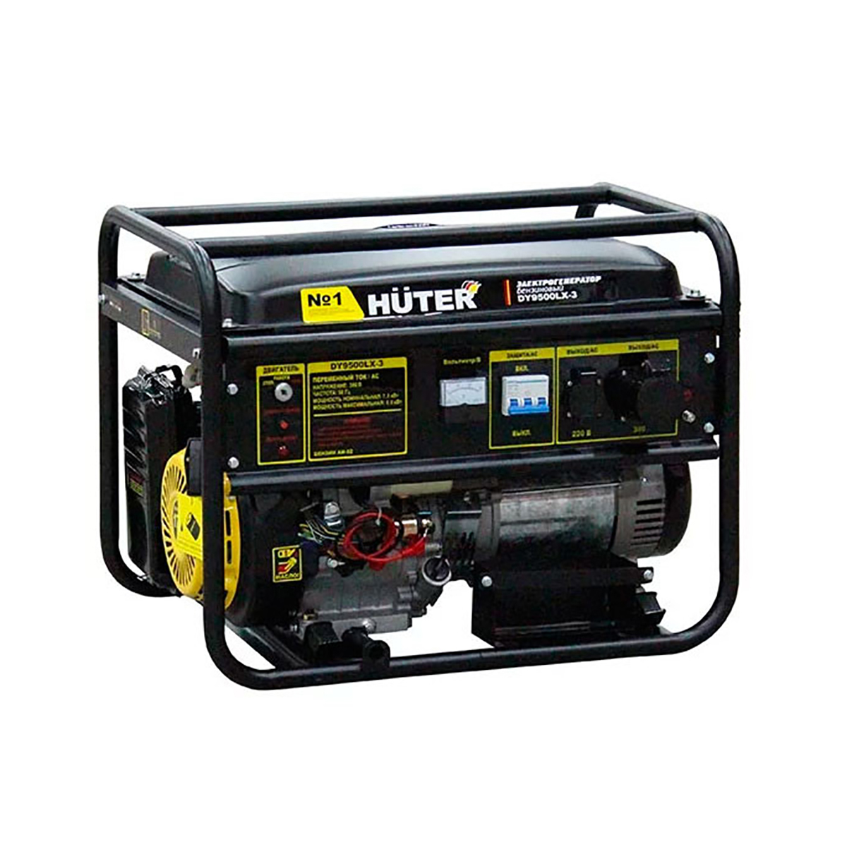 Генератор бензиновый dy9500lx-3  7,5 квт (1) "huter"