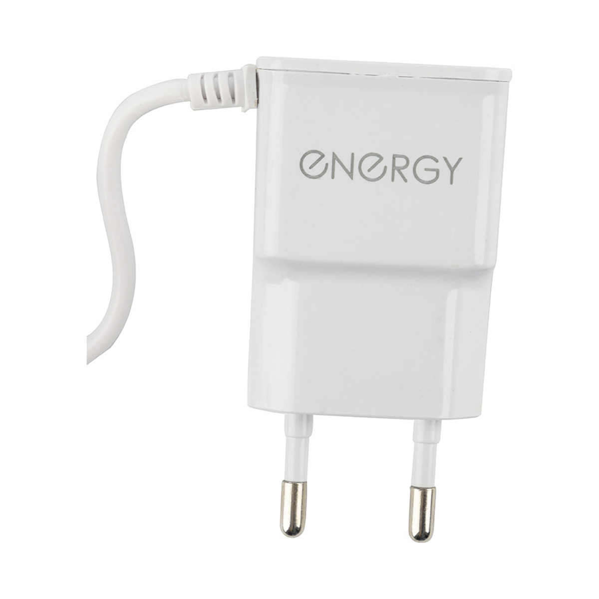 Зарядное устройство для телефона сетевое et-13 с кабелем micro-usb (белый) (1/100) "energy"