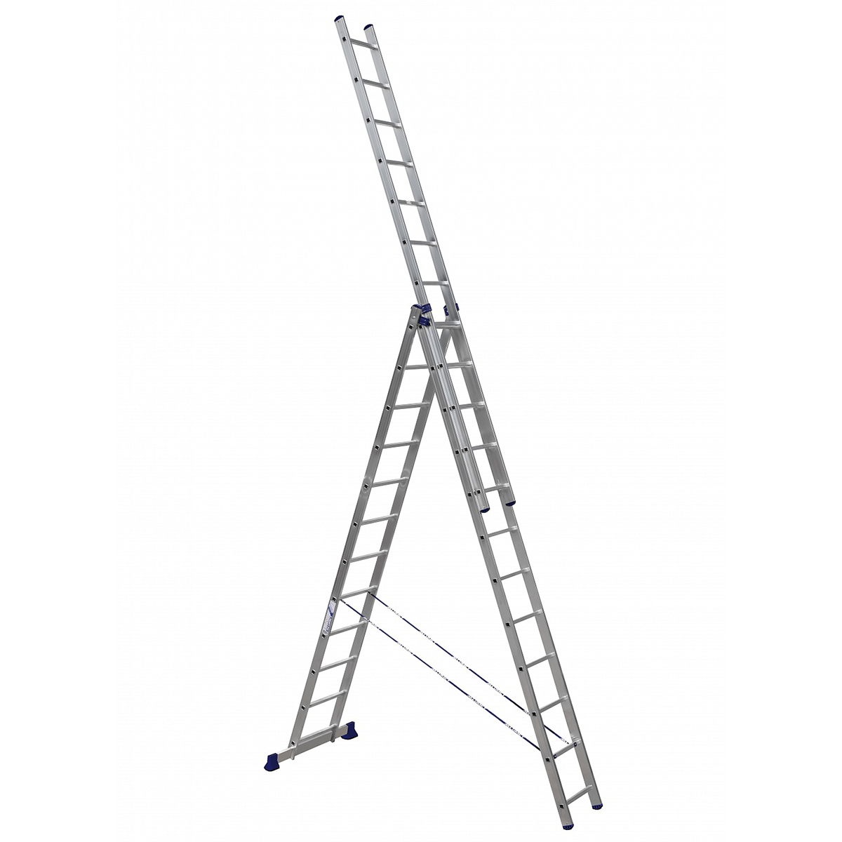 Лестница-стремянка 3 секции по 12 ступеней (1) "алюмет"