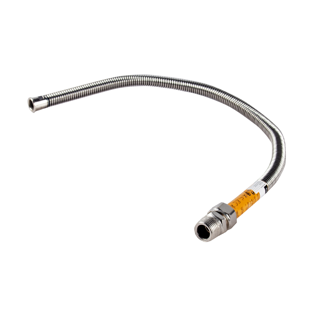 Подводка сильфонная для газа 1/2"  60 см гайка-штуцер  (1/50) "elka"