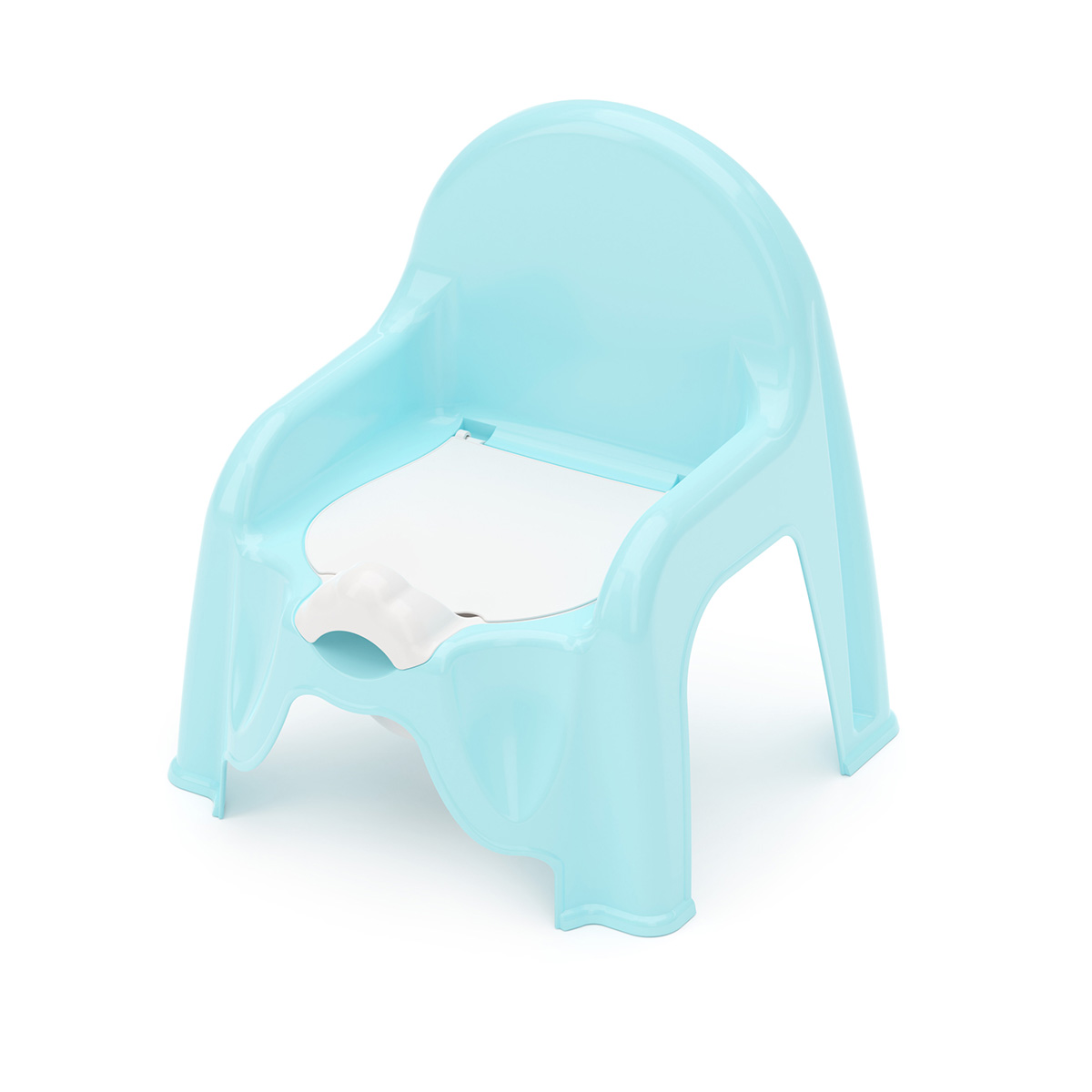 Горшок-стульчик детский (голубой) (1/6) "альтернатива" м1326