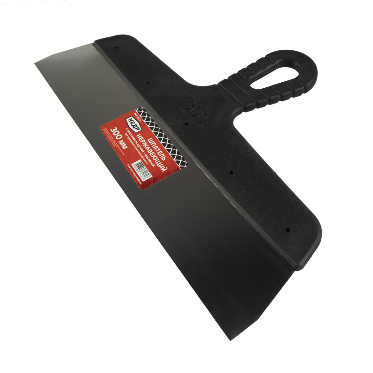 Шпатель фасадный нерж. 300 мм пластм. ручка (1/10) "кедр"  040-0300