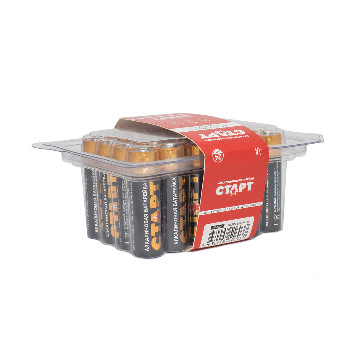 Батарейка "старт" lr6-plb24 тип аа (24 шт. в боксе) (1/20)