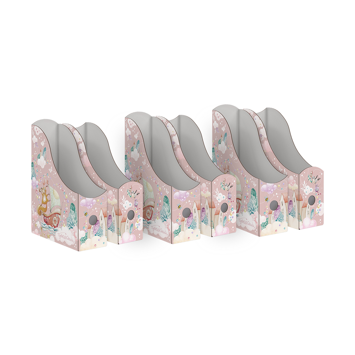 Лотки для бумаг "путешастики" 3 шт. 29,5*23,5*8,5 + 3 шт. 31*23,5*8,5 см(1/12) "valiant" ktrp-3vp-85