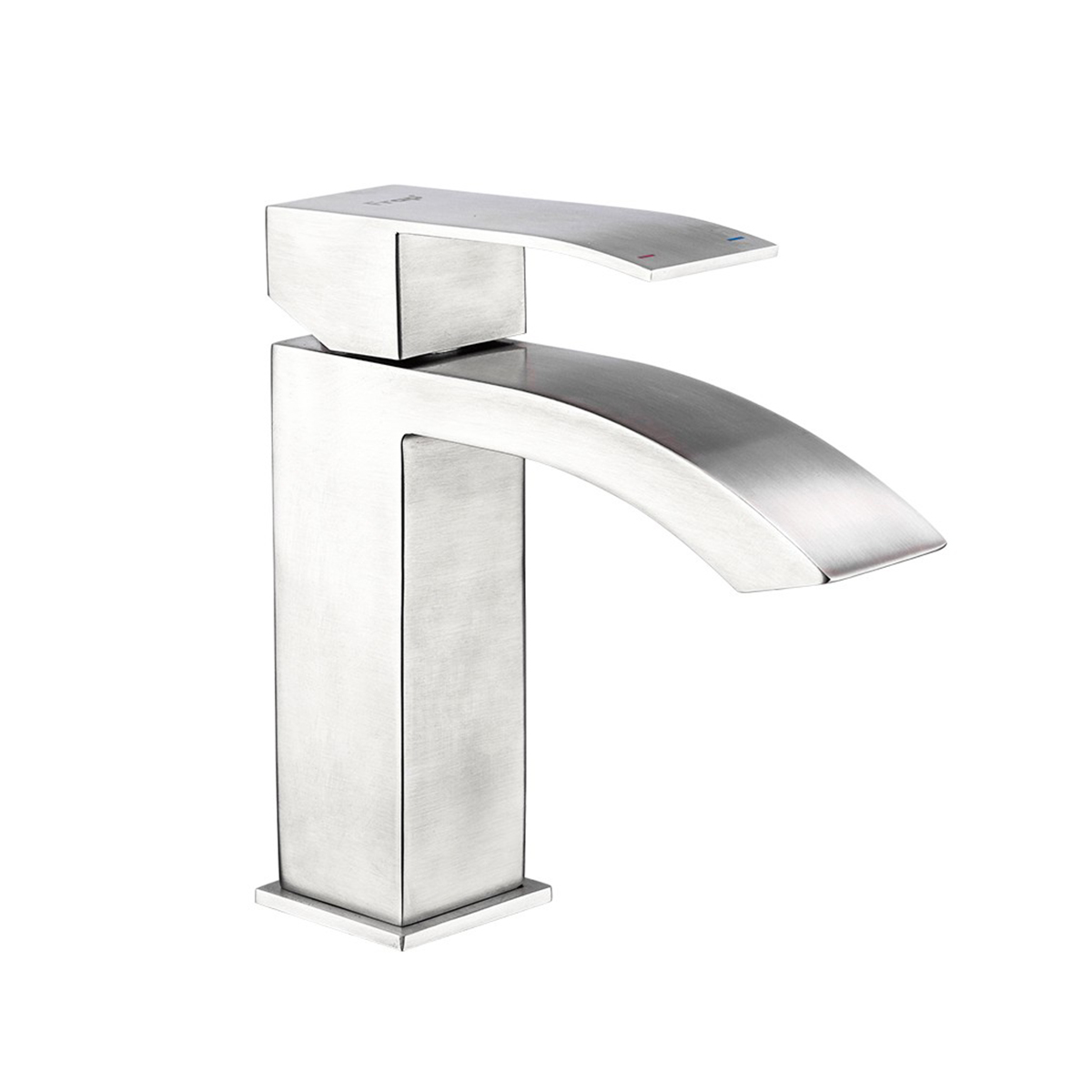 Смеситель для умывальника f10803 монолитный, высокий, сатин (1/10) "frap"