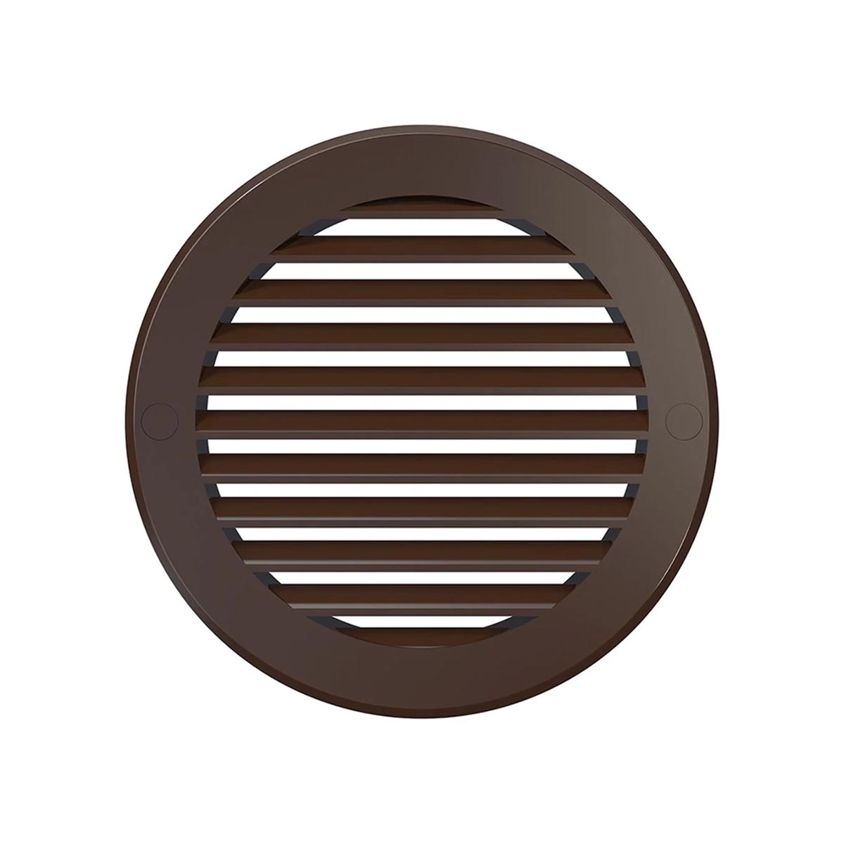 Решетка вентиляц. наружная круглая d 161 мм с фланцем d 125 пласт. коричневая (1/34) "эра" 12ркн кор