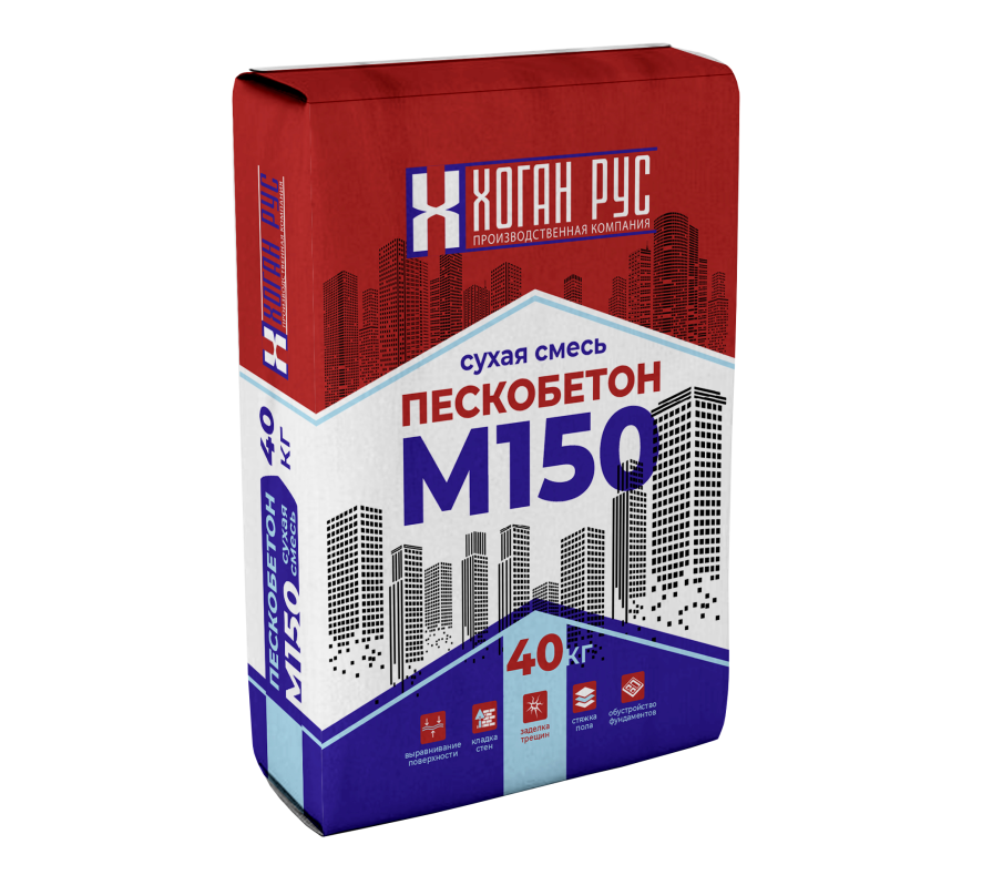 Сухая смесь универсальная М150 Хоган Рус (пескобетон) 40 кг