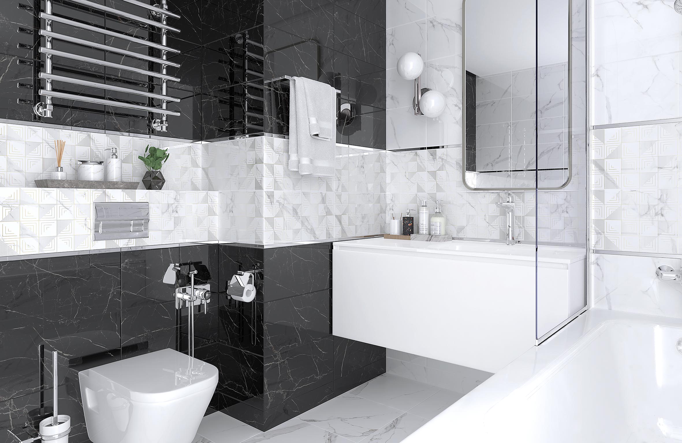 Blondi белый 25x50