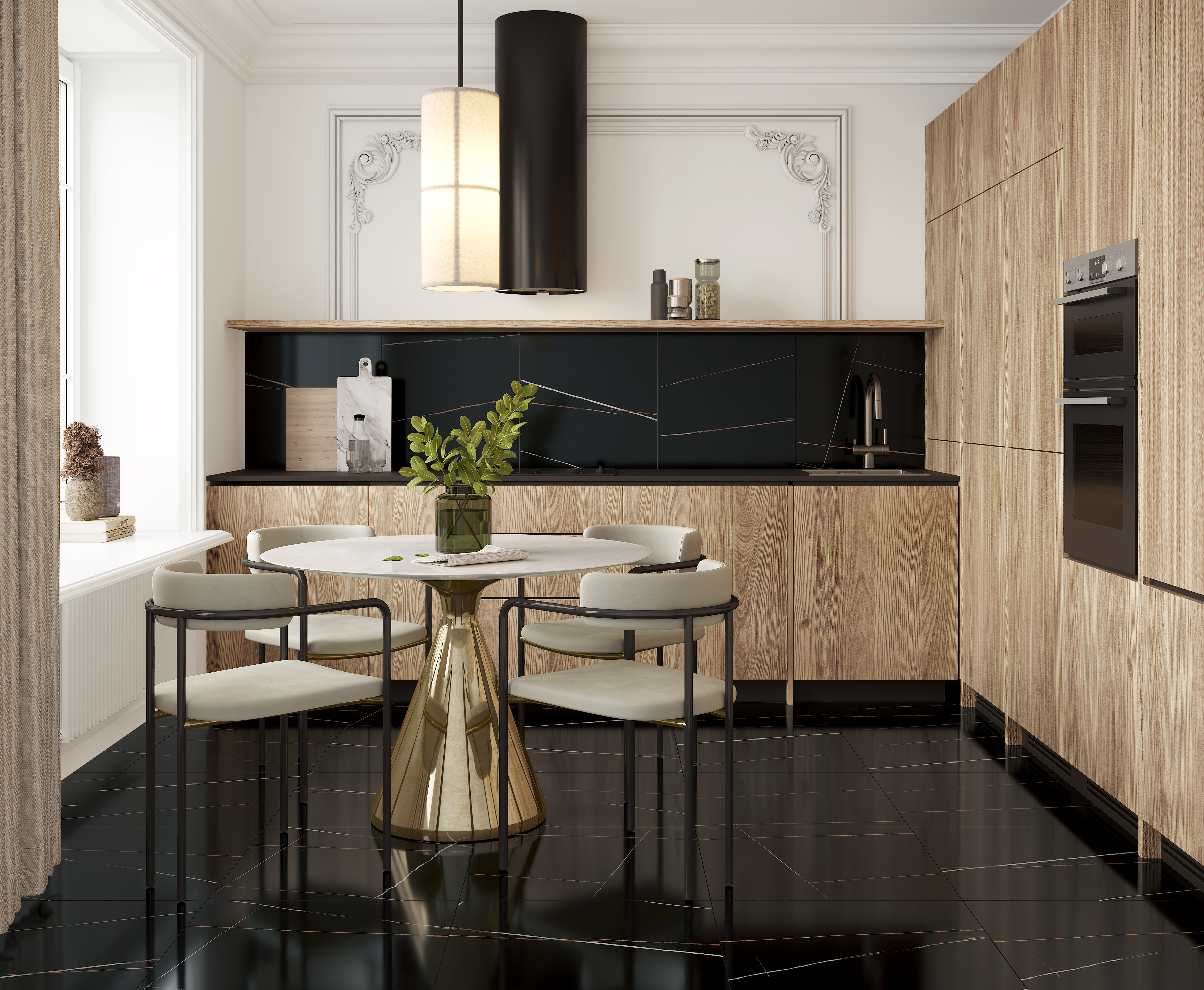 Lawa black керамогранит черный полированный 60x60